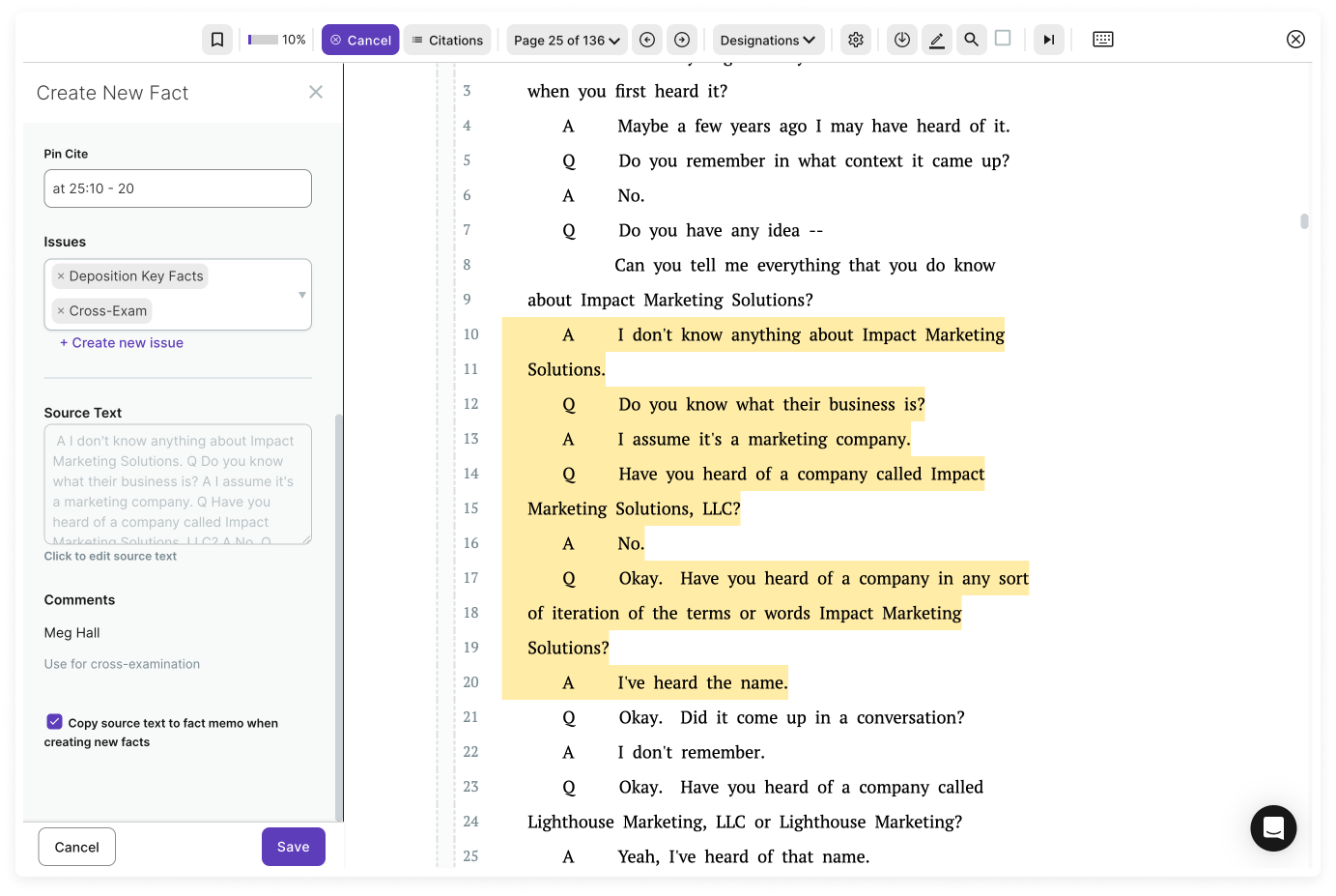 2024 Depo Reviewer Comments