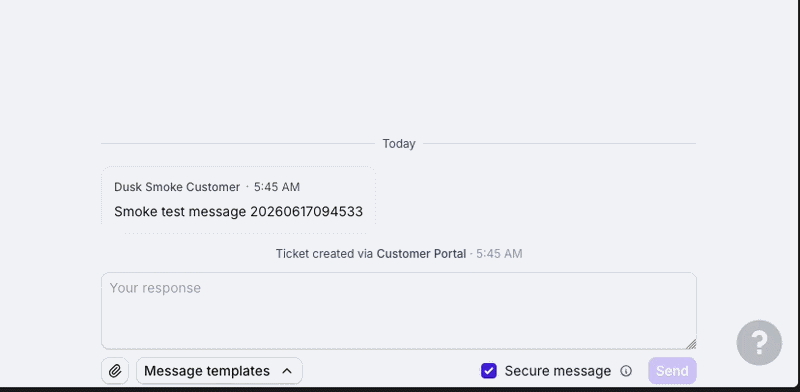 Contact Center - Messages templates - bottom half