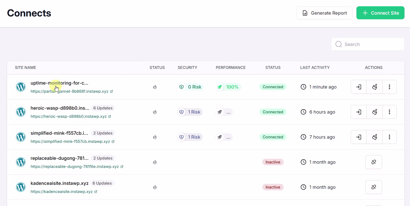 Activity Logs