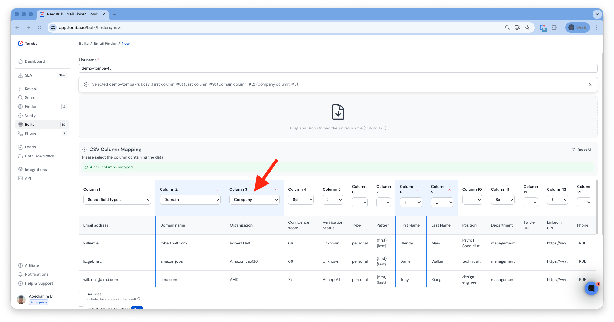 company name email finder
