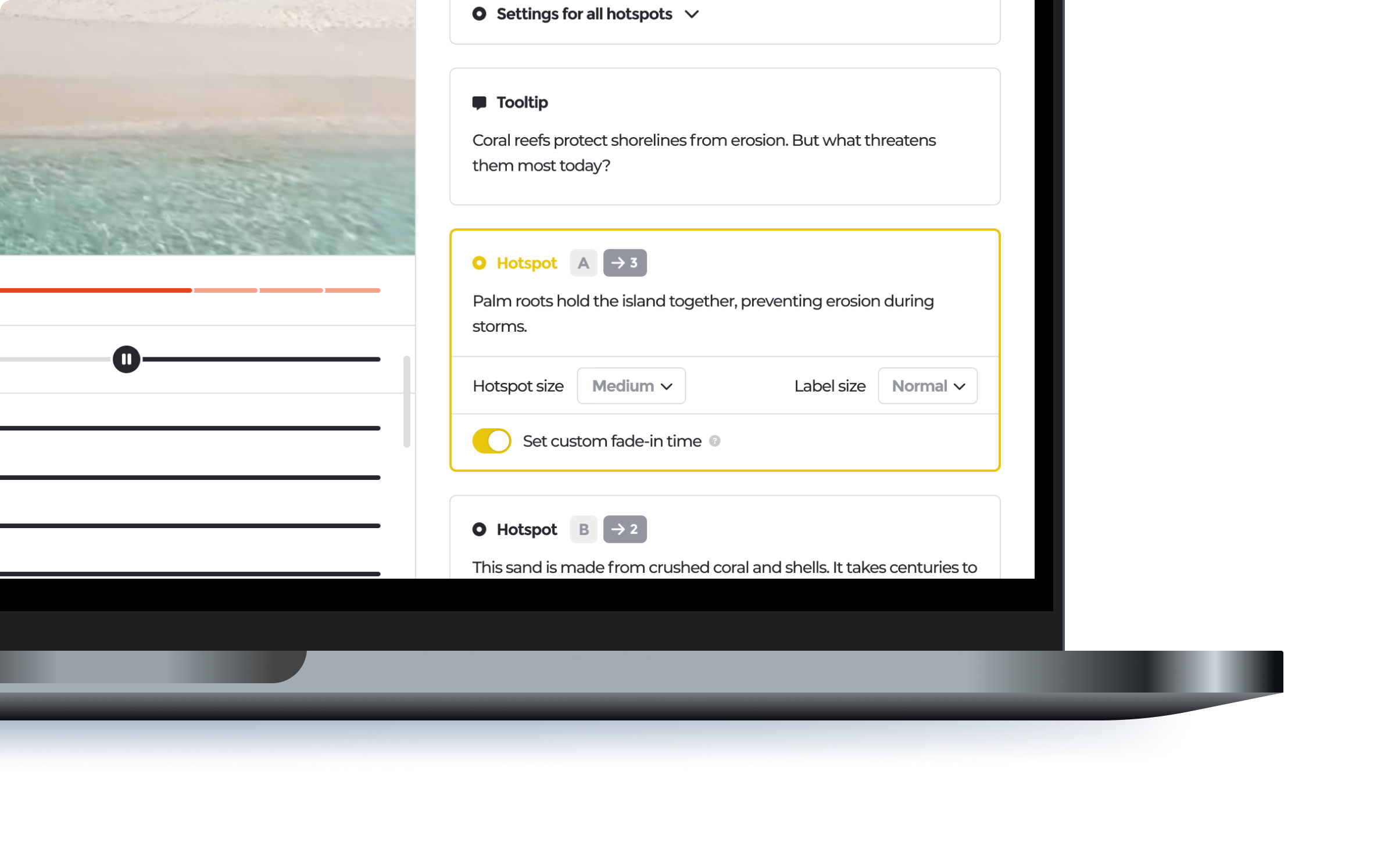 Warp VR - Per element fade-in 2