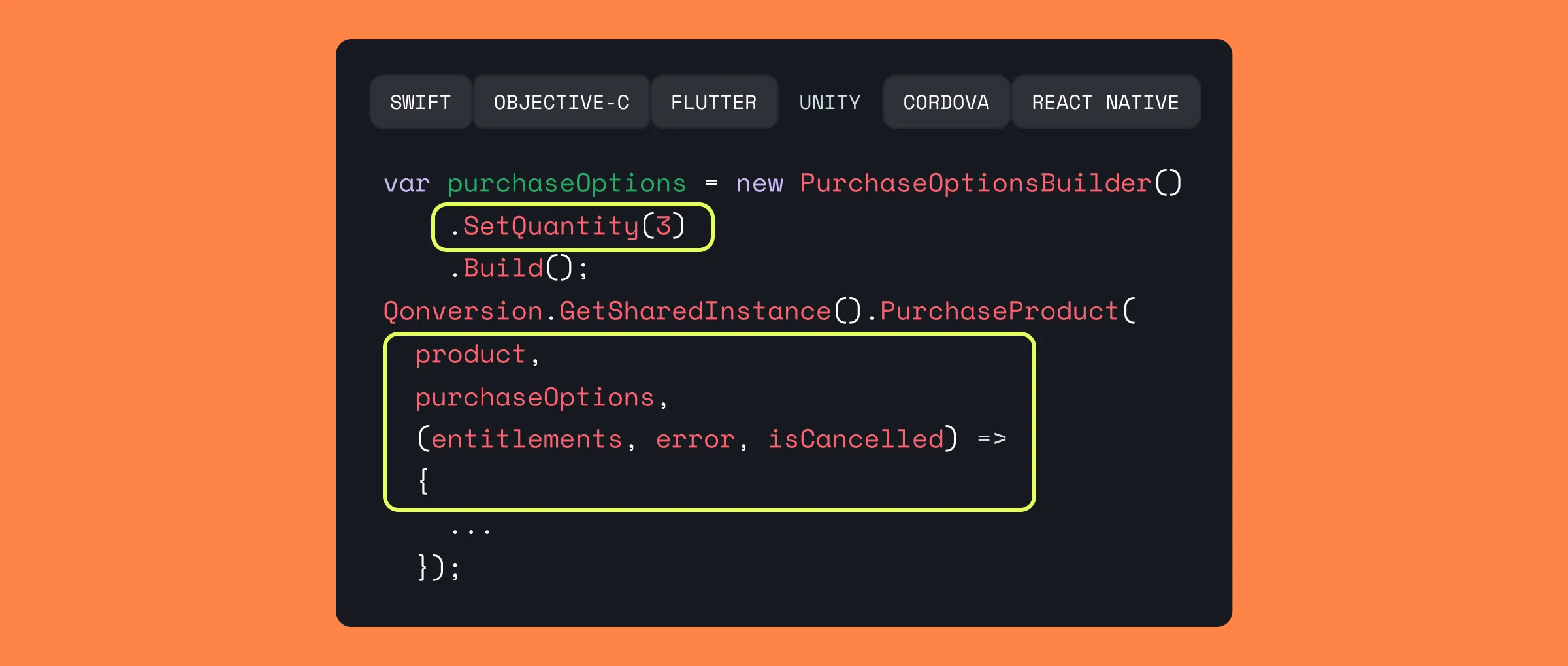 New Purchase Options for Cordova & Unity