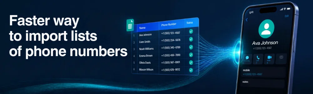 Lists of phone numbers