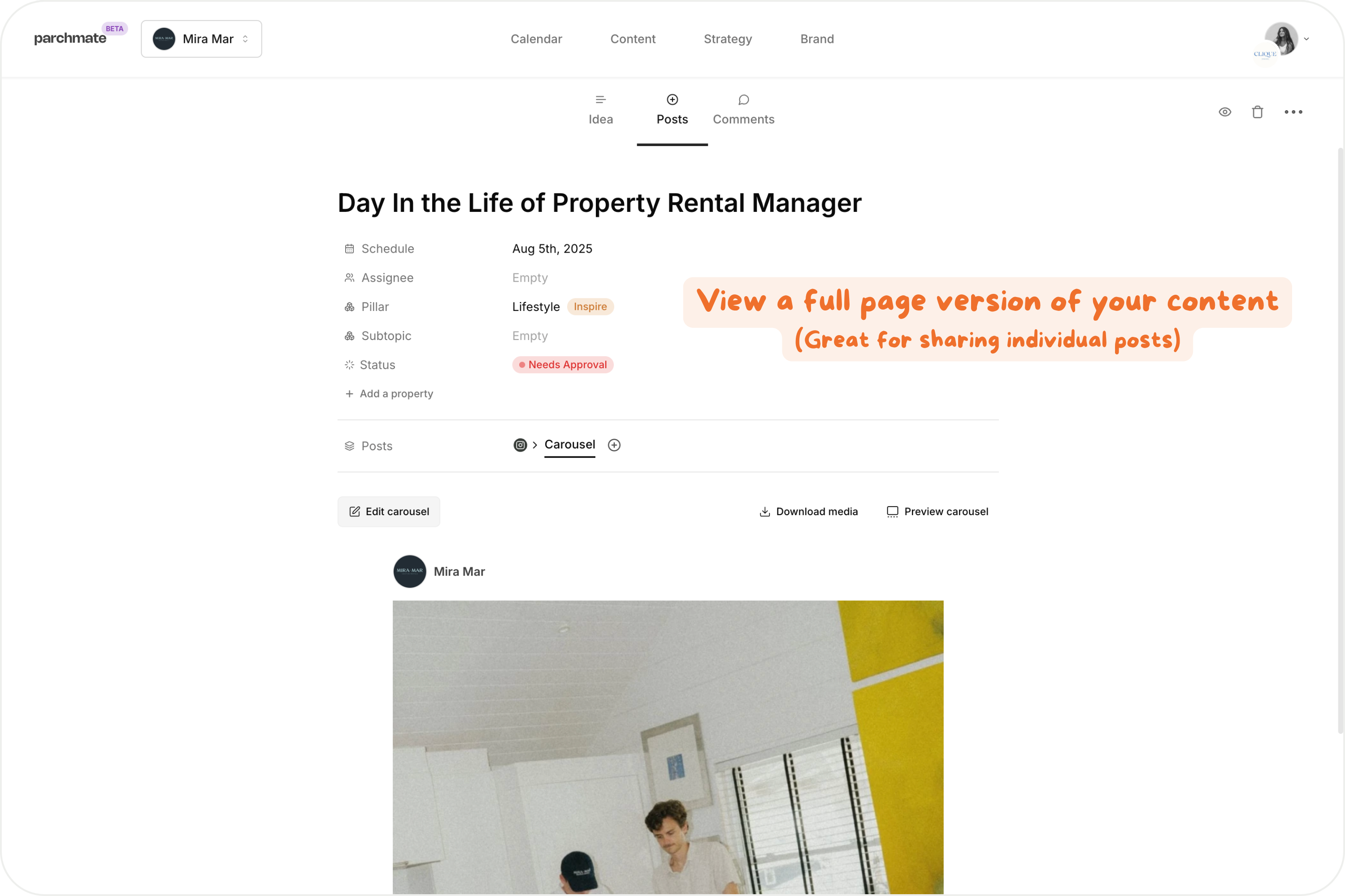 Easily share content with your team (2)