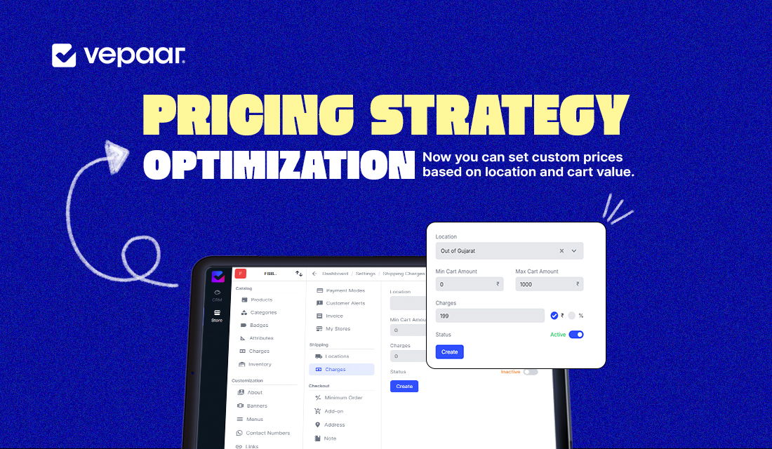shipping charges on cart value