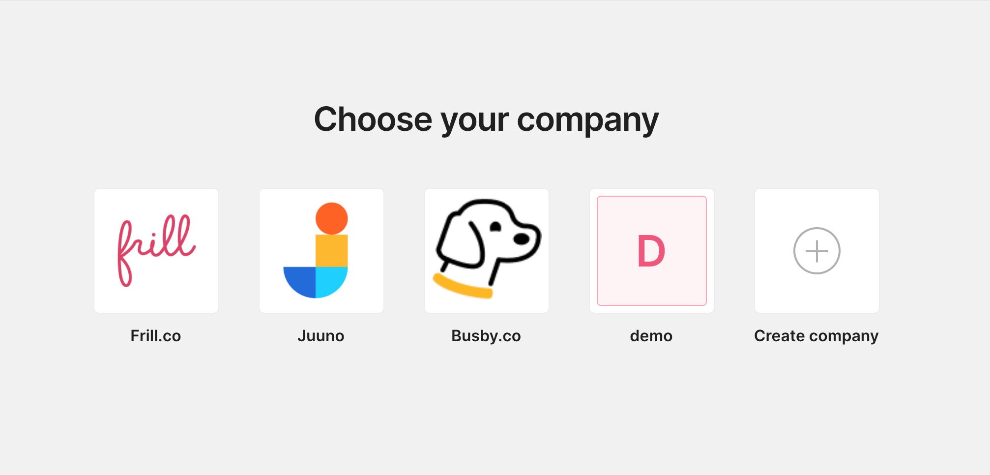 Copany Switcher