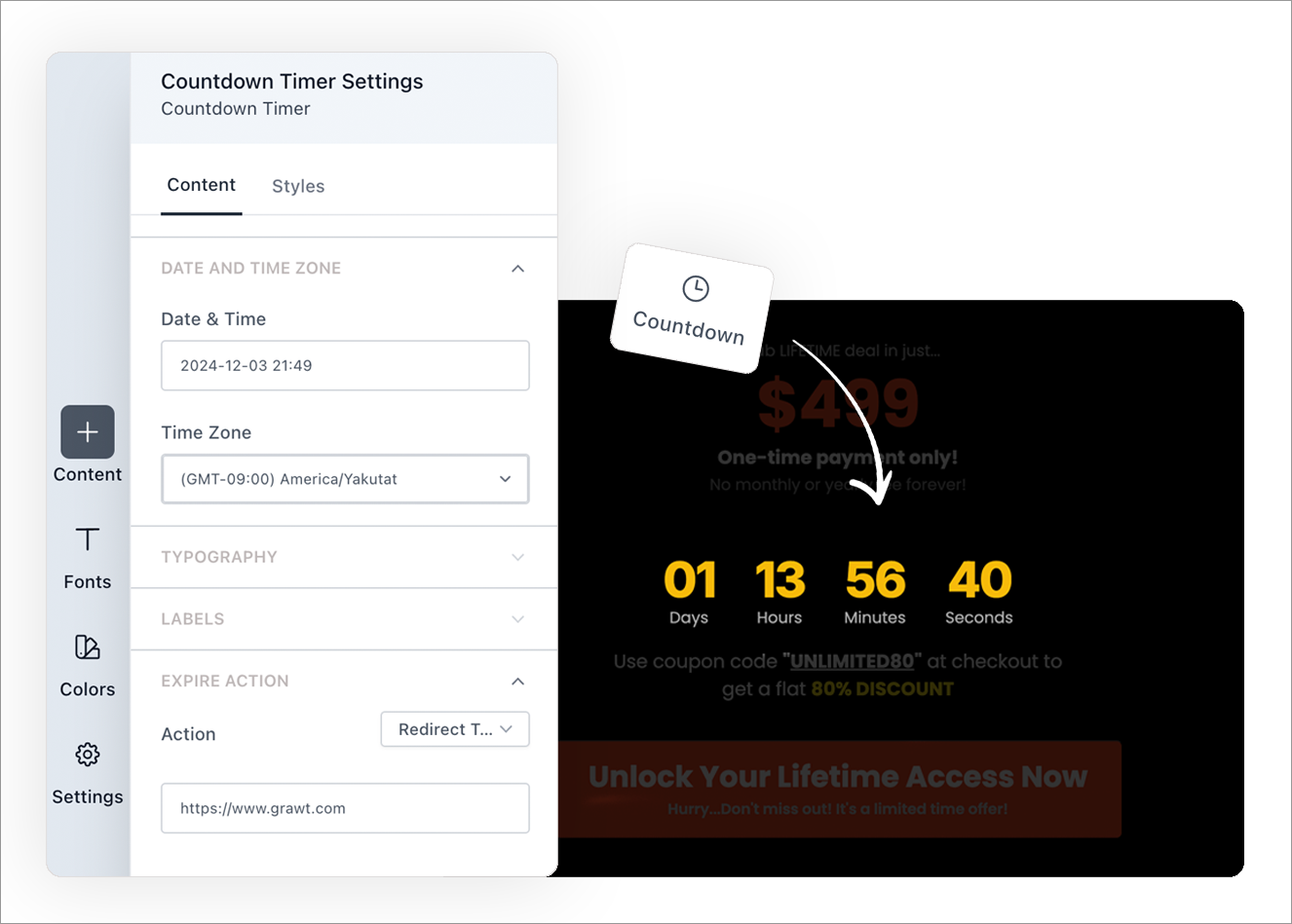 countdown timer