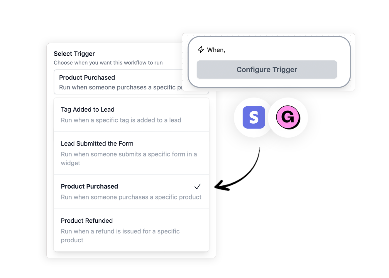 stripe and gumroad triggers