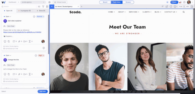 simplyfied task mode
