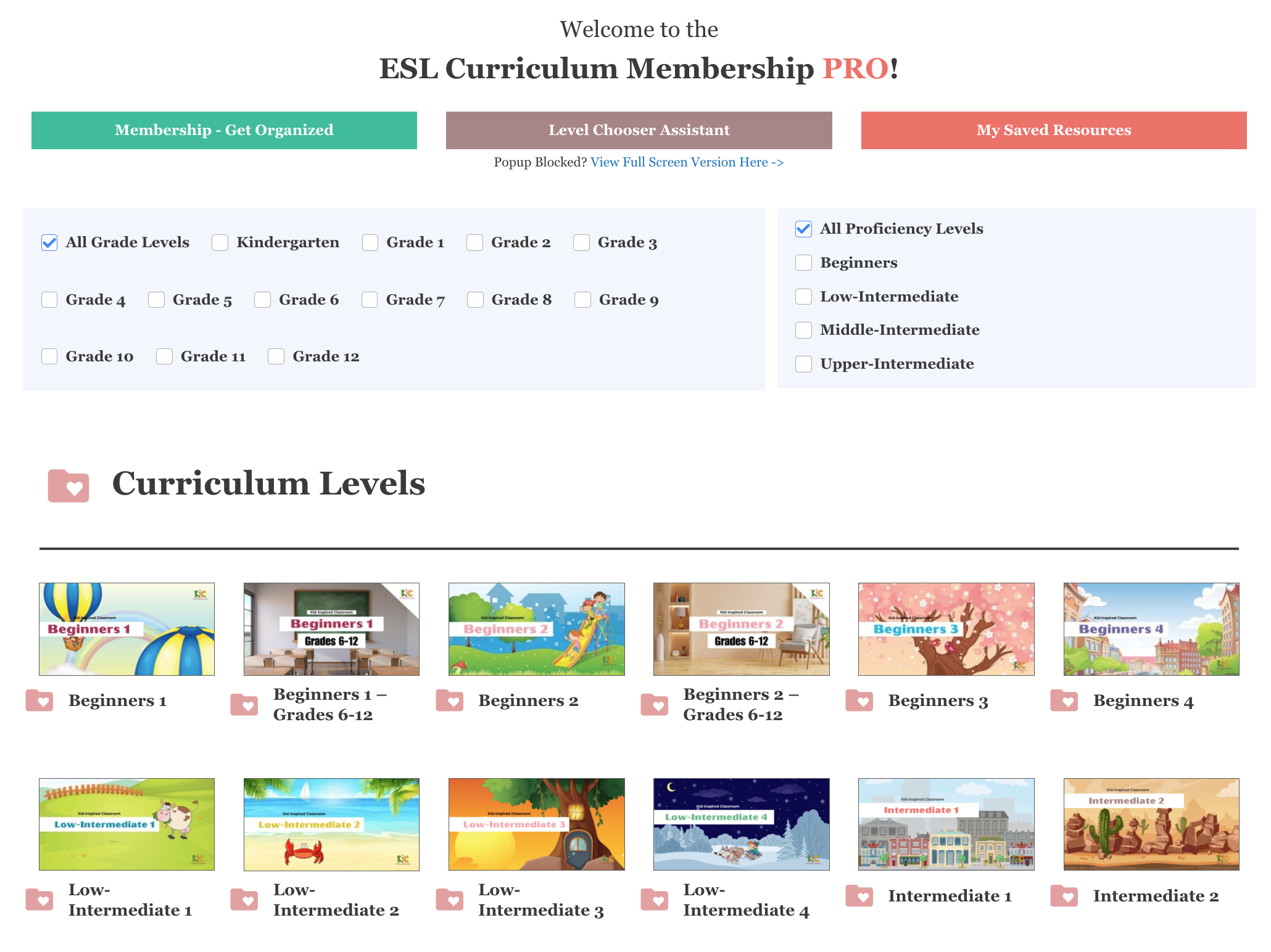New Membership Interface Pic