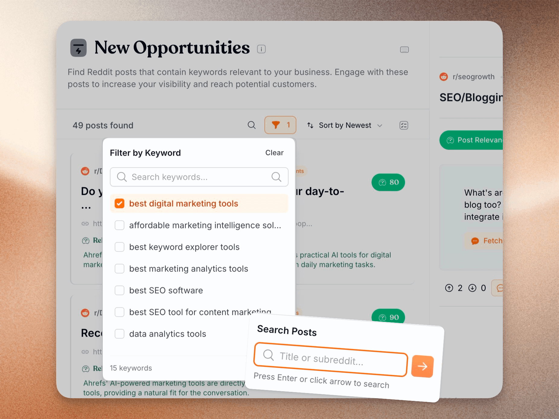 redreach-feature-filter-and-search