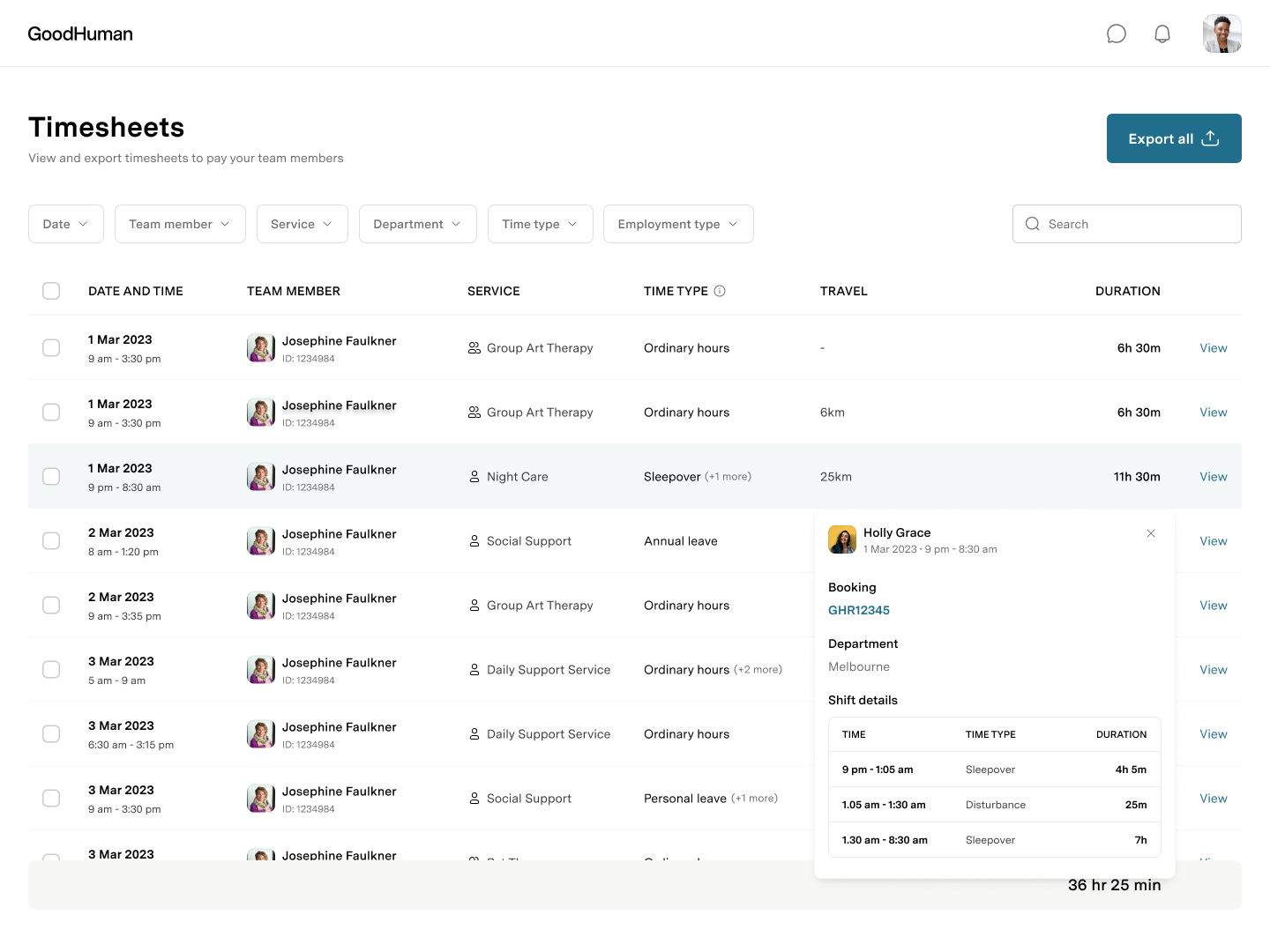 Timesheets update Sept 2024
