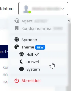 240716_User Menü Dark Mode