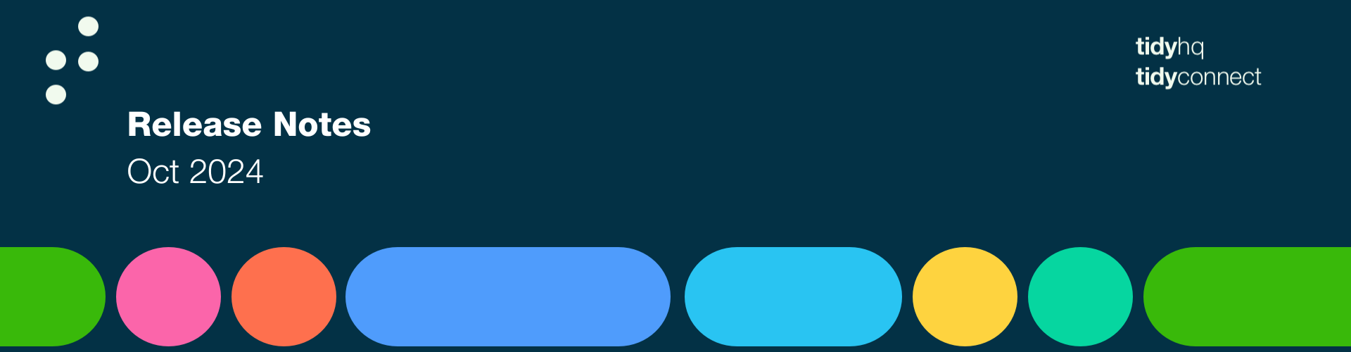 TidyHQ Release notes banner 2024.10