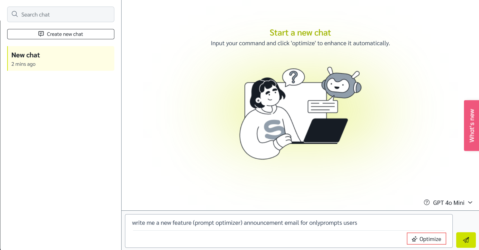 chat-prompt-optimỉzer