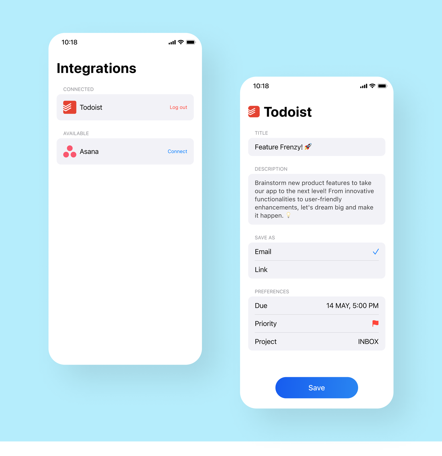 Integration Todoist