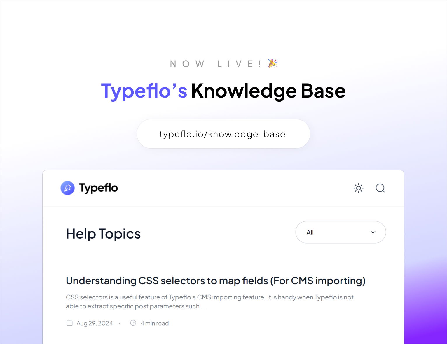 Typeflo's knowledge base