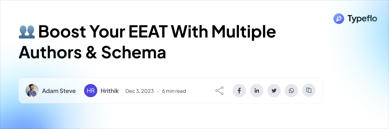 Multiple authors in Typeflo