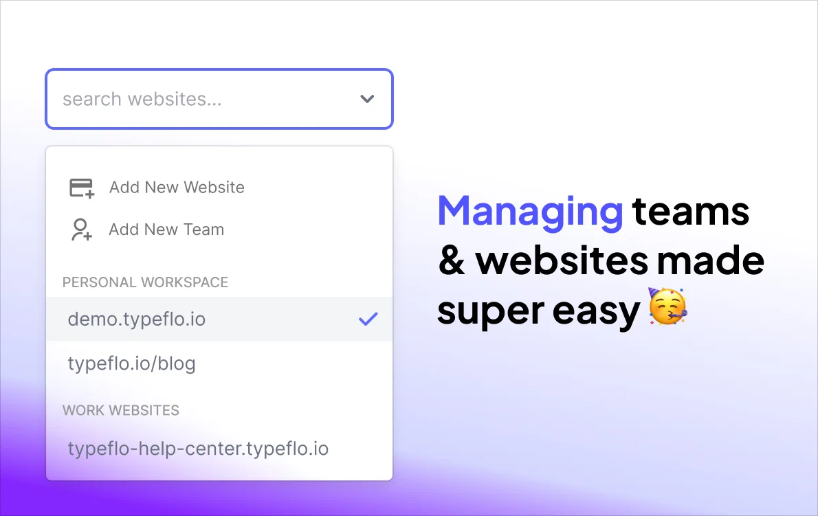 Managing teams and websites super easy (1)