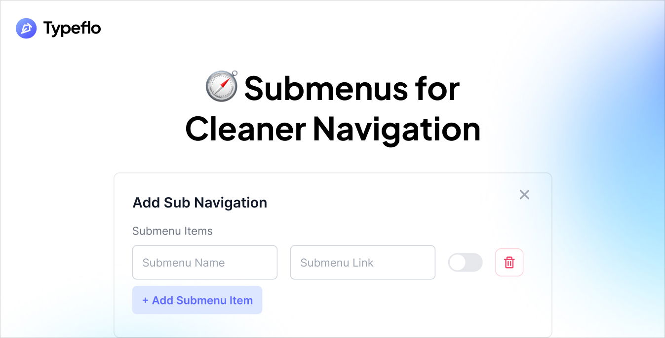 Submenus for Cleaner Navigation (1)