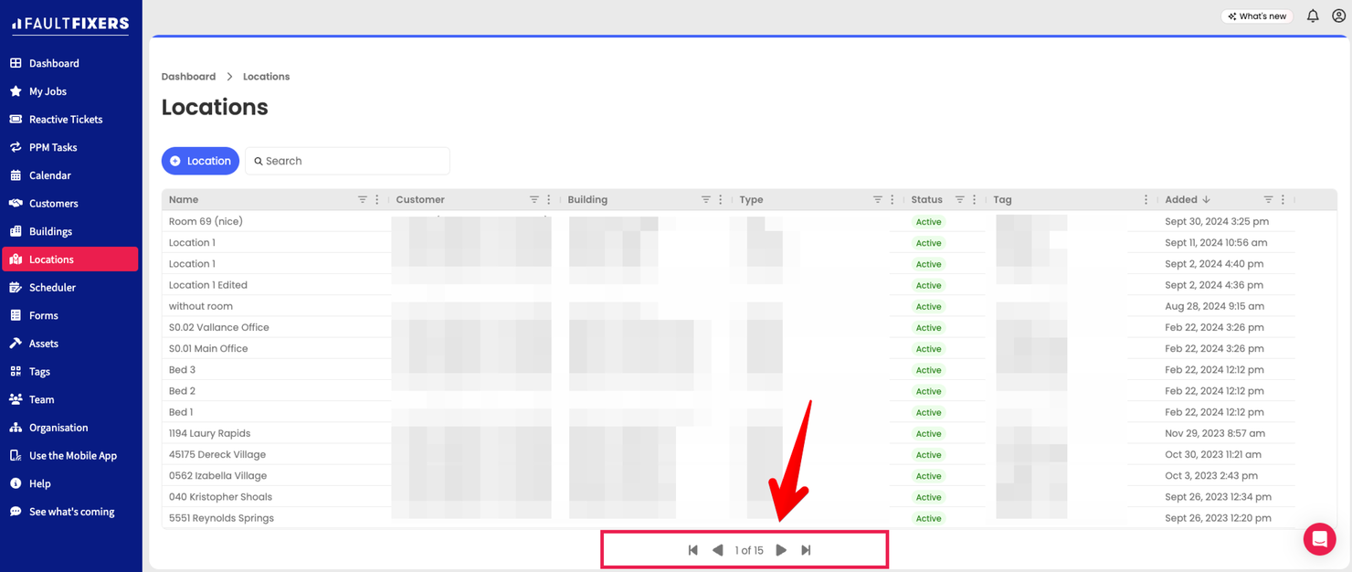 pagination