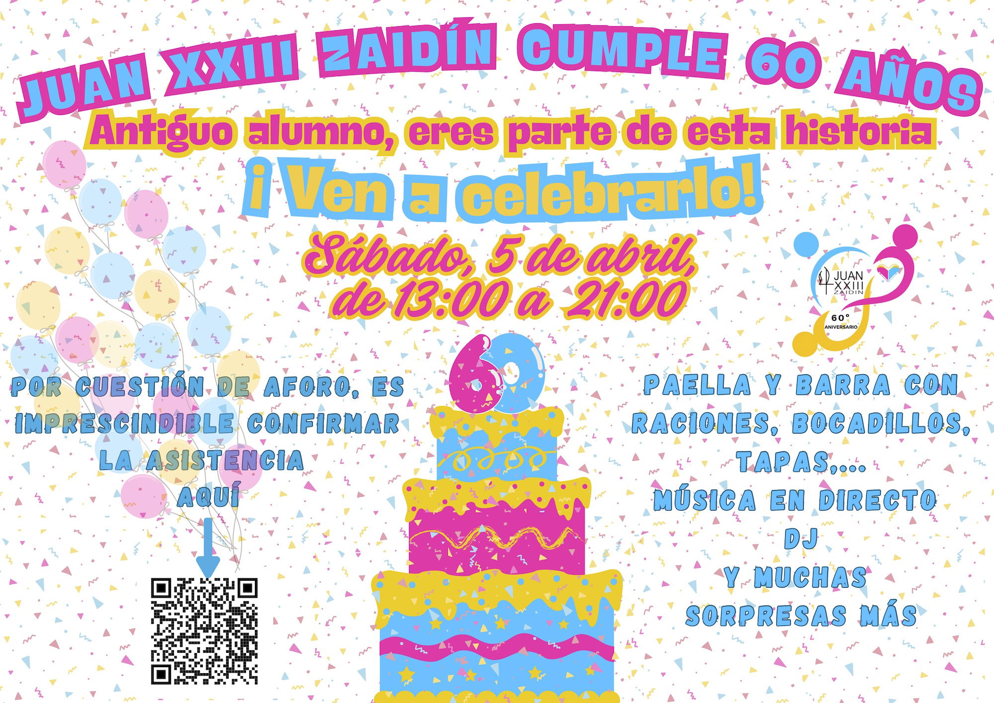 cartel-60-aniversario-juan-xxiii-zaidín