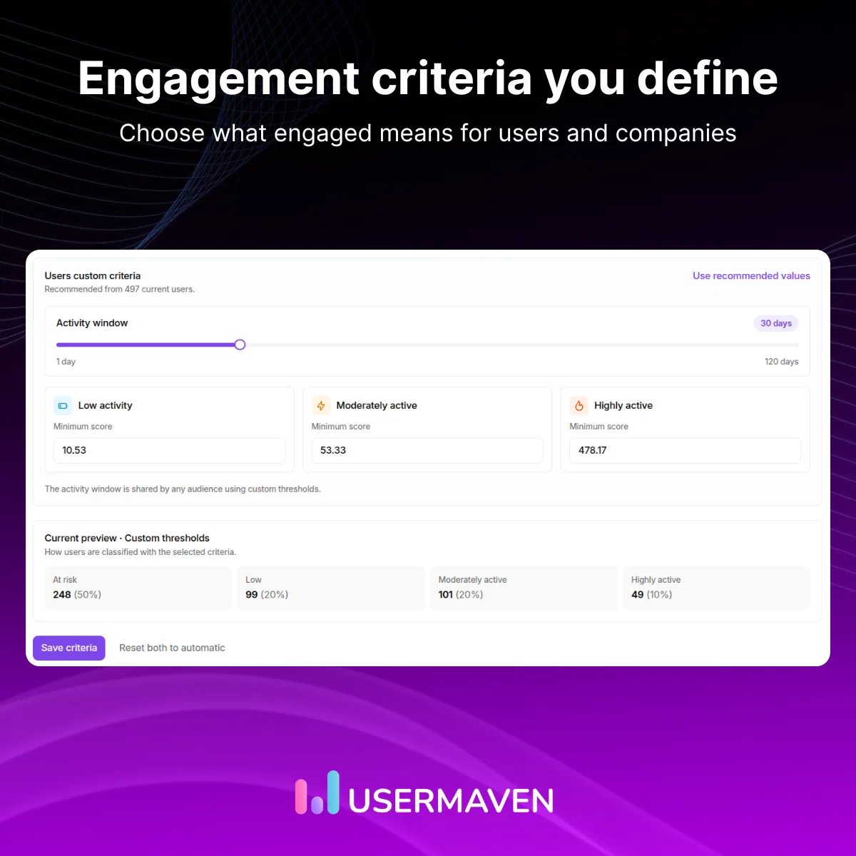 Engagement Criteria
