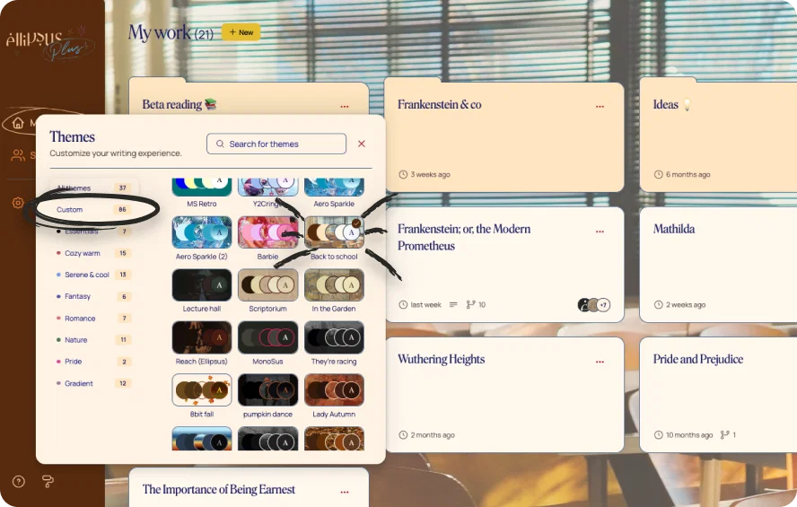 Theme picker improvements