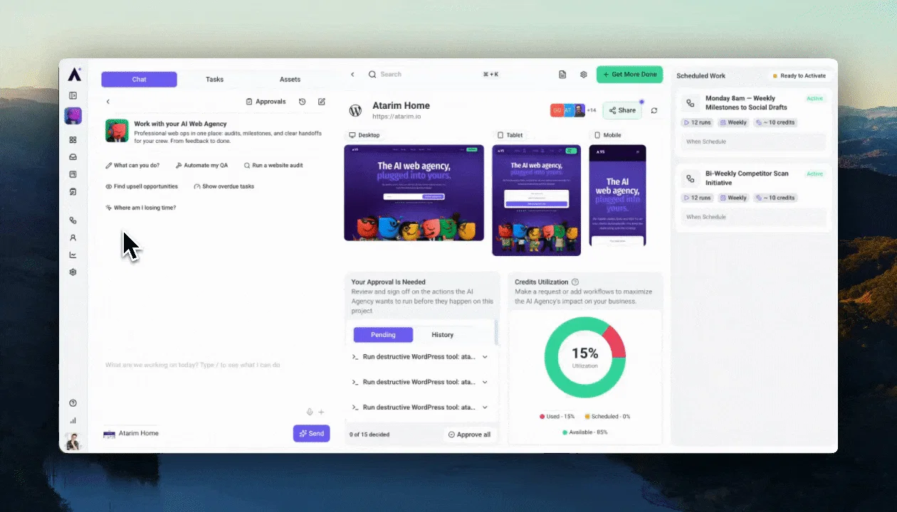 Artifact page kept internal until it is published to the client