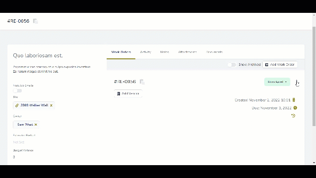 Recurring Job Order GIF